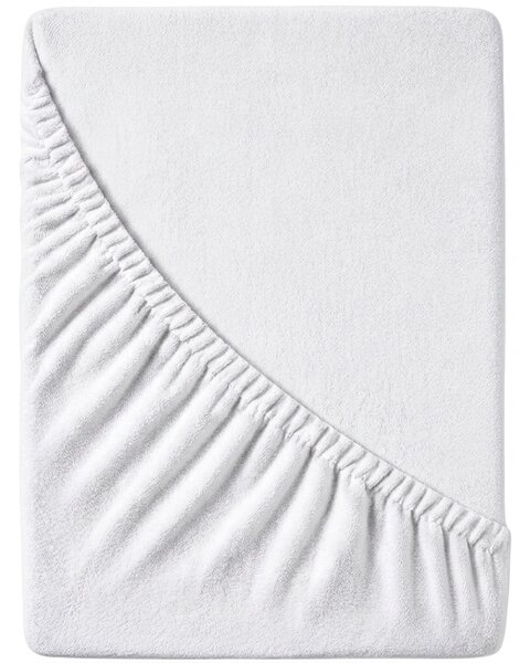 Cearsaf Frotir cu elastic EXCLUSIVE 160 x 200 cm alb