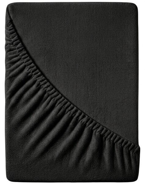 Cearsaf Frotir EXCLUSIVE 90x200 cm negru