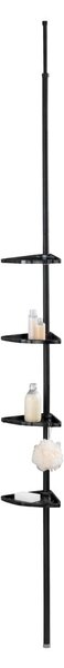 Raft pentru baie negru de colț telescopic Opal – Allstar