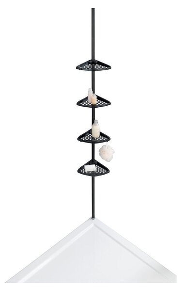 Raft pentru baie negru de colț telescopic Opal – Allstar