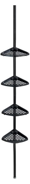 Raft pentru baie negru de colț telescopic Opal – Allstar