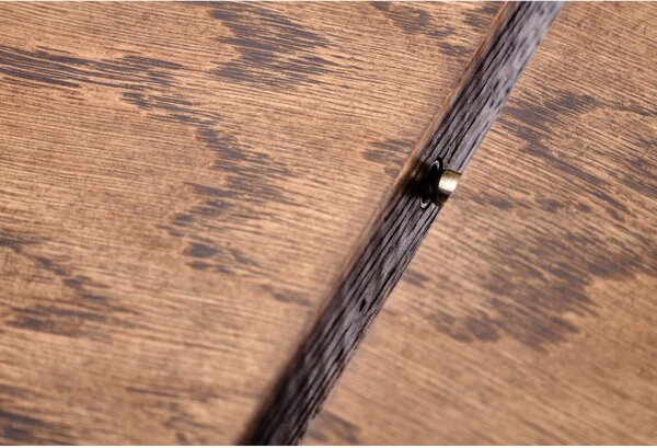 Masă de dining extensibilă Melton, nuc deschis (200–300x101 cm)
