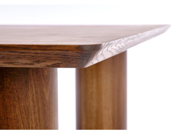 Masă de dining extensibilă Melton, nuc deschis (200–300x101 cm)