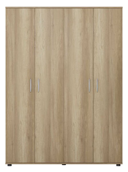 Dulap Haine Adore Trendline cu 4 usi, Natur, 137x187x51 cm