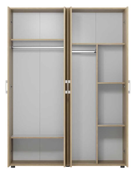 Dulap Haine Adore Trendline cu 4 usi, Natur, 137x187x51 cm