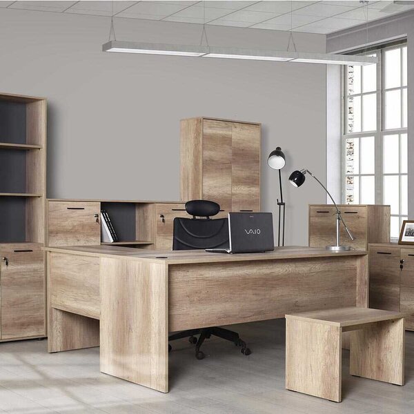 Masuta Cafea Adore New York Office, Natur, 60x43x40 cm