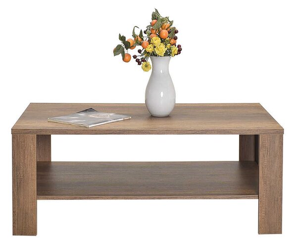 Masuta Cafea Rectangular Adore Living, Alb - Maro, 110x42x65 cm