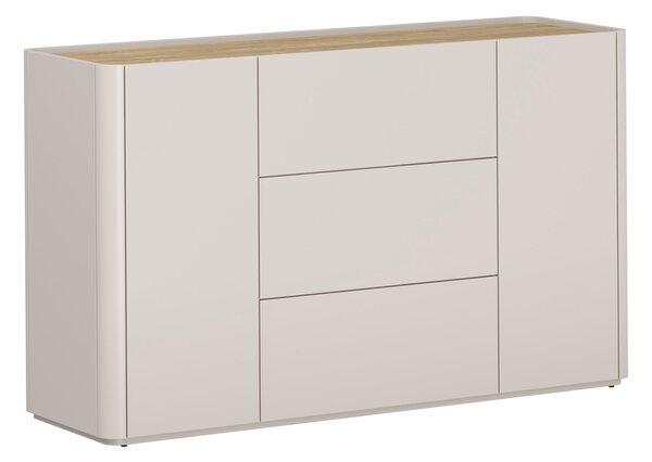 Comodă cu sertare Elivo 150 cm - cașmir / stejar uleiat