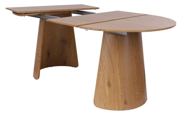 Masă rotundă extensibilă Enzo M Plus, stejar sălbatic (100-180 cm)
