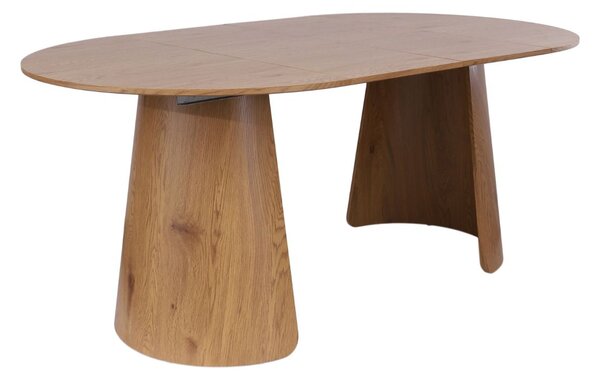 Masă rotundă extensibilă Enzo M Plus, stejar sălbatic (100-180 cm)