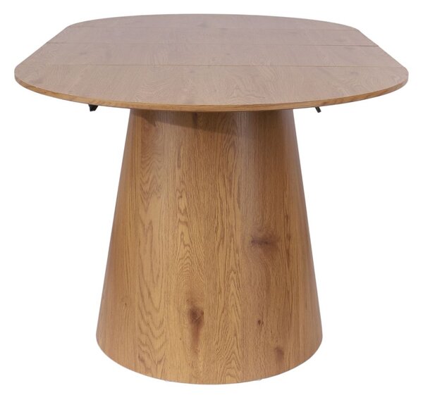 Masă rotundă extensibilă Enzo M Plus, stejar sălbatic (100-180 cm)
