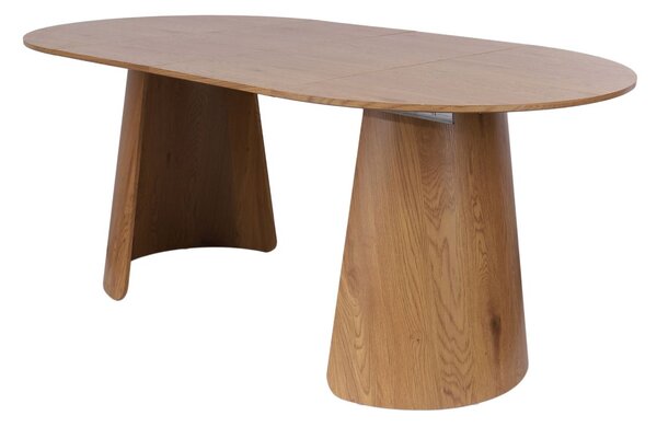 Masă rotundă extensibilă Enzo M Plus, stejar sălbatic (100-180 cm)