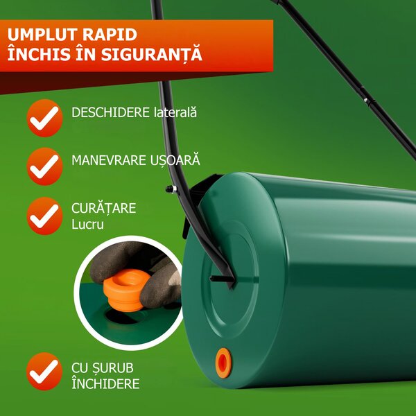 Cilindru pentru gazon FARMER, 57cm, verde Jurhan
