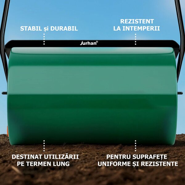 Cilindru pentru gazon FARMER, 57cm, verde Jurhan
