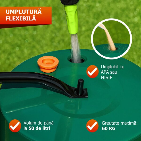 Cilindru pentru gazon FARMER, 57cm, verde Jurhan