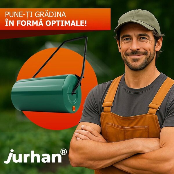Cilindru pentru gazon FARMER, 57cm, verde Jurhan