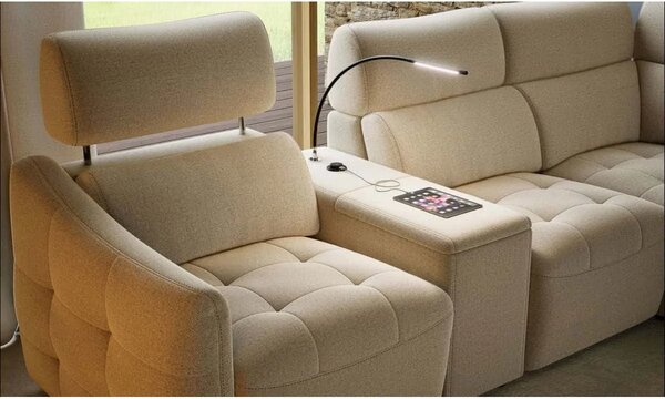 Coltar extensibil Davos cu reclinere