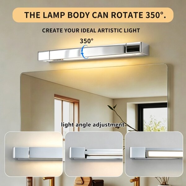 Brilagi - Iluminare LED pentru oglinzi de baie AQUA LINE LED/12W/230V 45 cm IP44 crom lucios