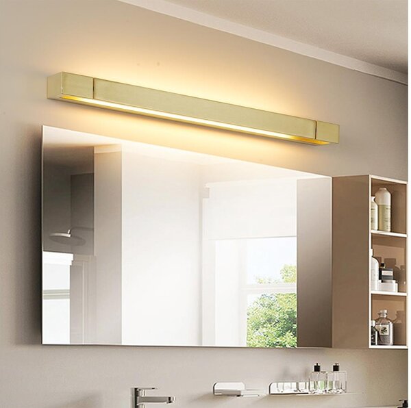 Brilagi - Iluminare LED pentru oglindă de baie AQUA LINE LED/24W/230V 90 cm IP44 auriu