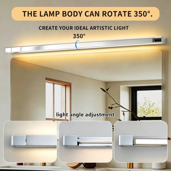 Brilagi - Iluminare LED pentru oglindă de baie AQUA LINE LED/36W/230V 120 cm IP44 crom lucios