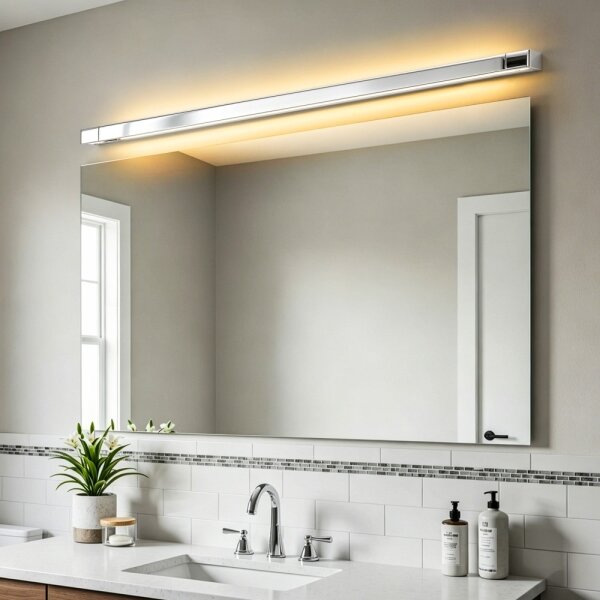 Brilagi - Iluminare LED pentru oglindă de baie AQUA LINE LED/36W/230V 120 cm IP44 crom lucios