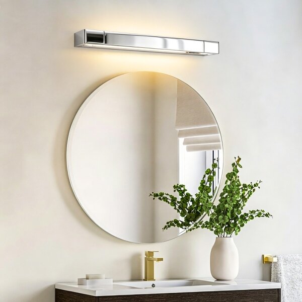 Brilagi - Iluminare LED pentru oglinzi de baie AQUA LINE LED/12W/230V 45 cm IP44 crom lucios
