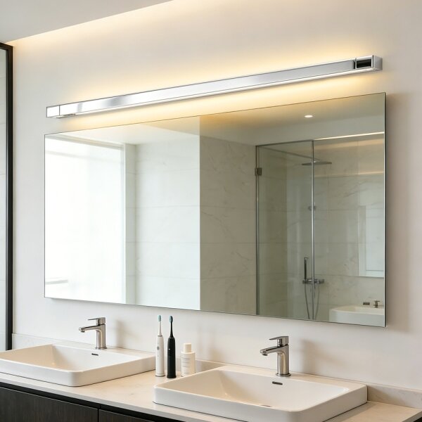 Brilagi - Iluminare LED pentru oglindă de baie AQUA LINE LED/36W/230V 120 cm IP44 crom lucios