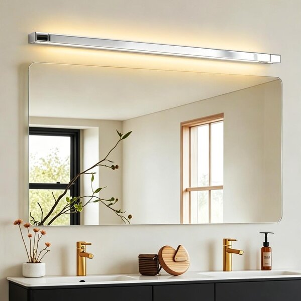 Brilagi - Iluminare LED pentru oglindă de baie AQUA LINE LED/36W/230V 120 cm IP44 crom lucios