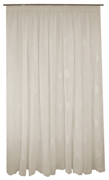 Perdea Velaria in baroc brodat ivoire, 235x250 cm