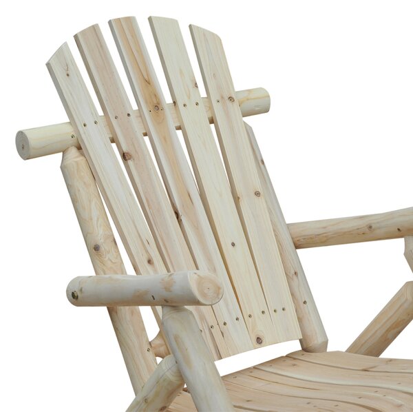 Outsunny Scaun Balansoar de Gradina stil Adirondack din Lemn 96x66x98cm | Aosom Ro