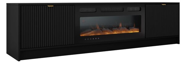Comodă TV Comfivo Papilio II, Negru, PAL laminat, MDF, 48x182x40cm