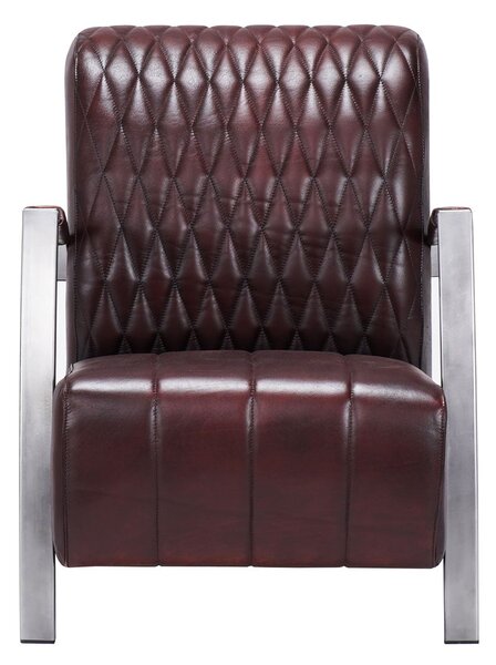 Fotoliu din piele Kompass DarkBrown