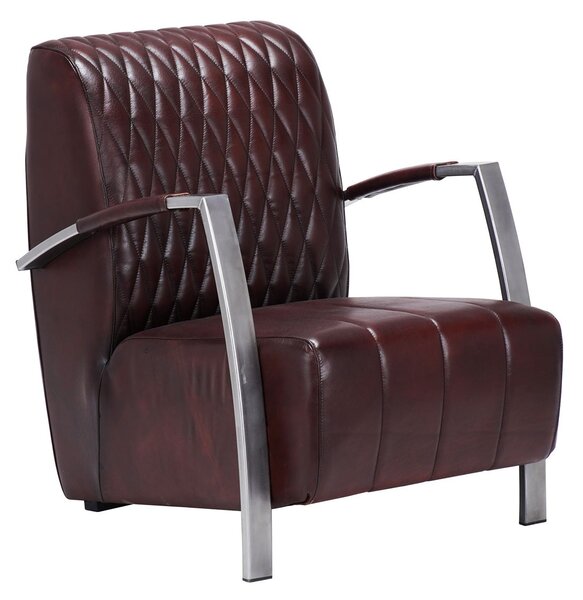 Fotoliu din piele Kompass DarkBrown