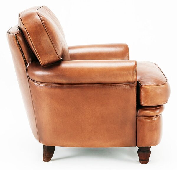 Fotoliu din piele Kaffka DarkBrown