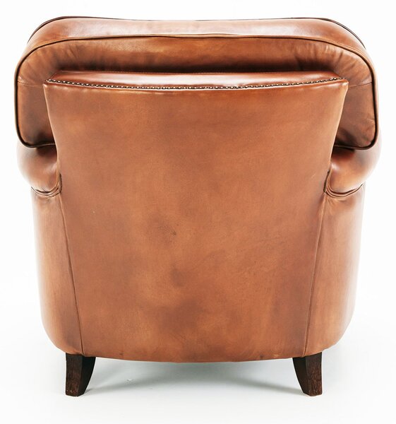 Fotoliu din piele Kaffka DarkBrown