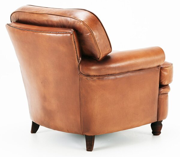 Fotoliu din piele Kaffka DarkBrown
