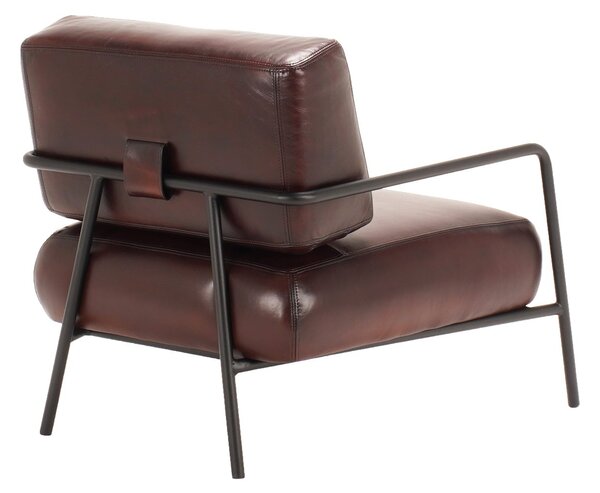 Fotoliu din piele Mokuno DarkBrown