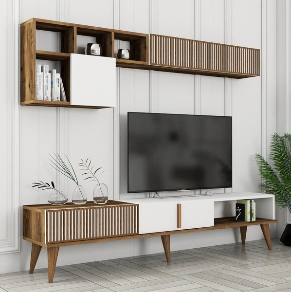 Set mobilier living Millano 1 (nuc + alb). 1102359