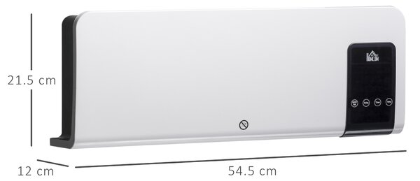 HOMCOM Incalzitor electric de perete cu 2 setari de caldura, oscilatie, temporizator, temperatura reglabila | AOSOM RO