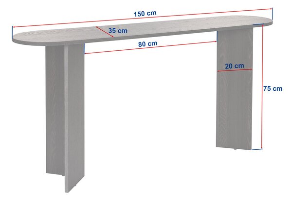Măsuță consolă Sirinda (Stejar). Promo -18%. 1127695