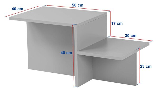 Măsuţă de cafea, Hanah Home, Culoare: Nuc