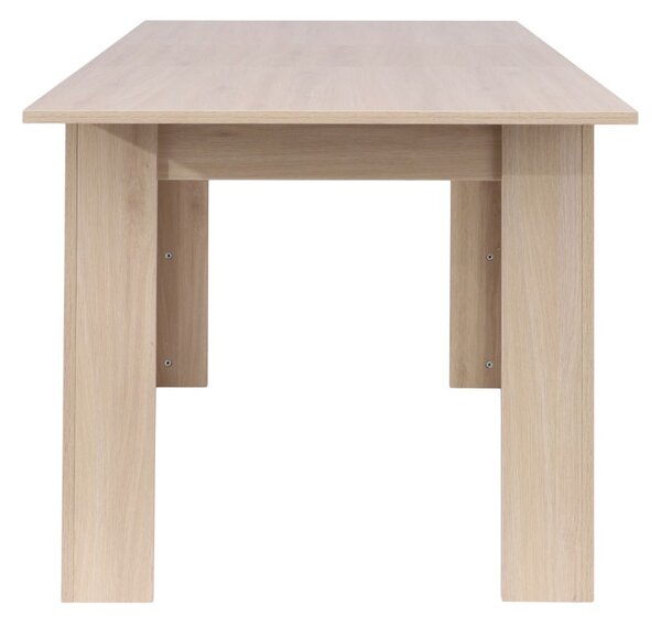Masă de dining extensibilă Palermo, stejar natural (120-160x80 cm)