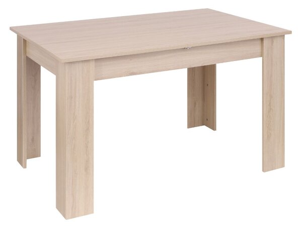 Masă de dining extensibilă Palermo, stejar natural (120-160x80 cm)