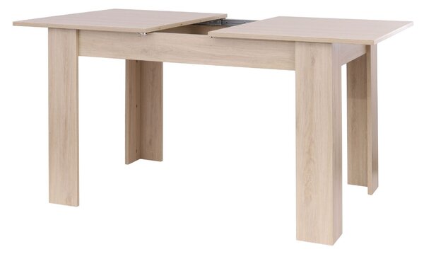 Masă de dining extensibilă Palermo, stejar natural (120-160x80 cm)