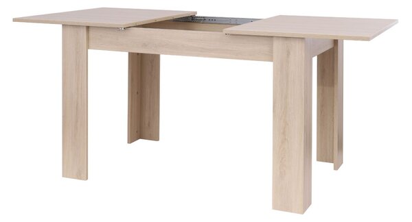Masă de dining extensibilă Palermo, stejar natural (120-160x80 cm)