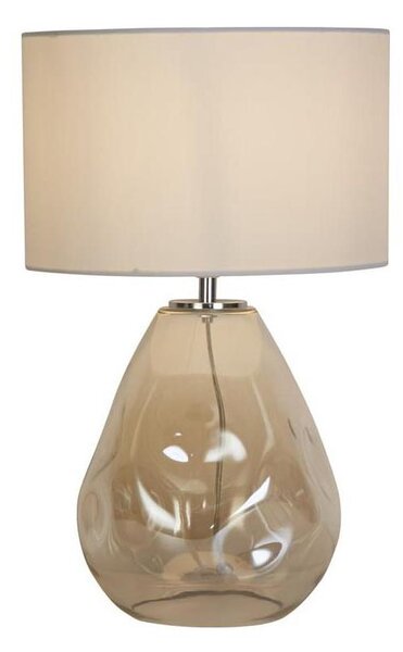 Searchlight EU65420CP - Lampă de masă DEVON 1xE27/60W/230V gri/fumuriu