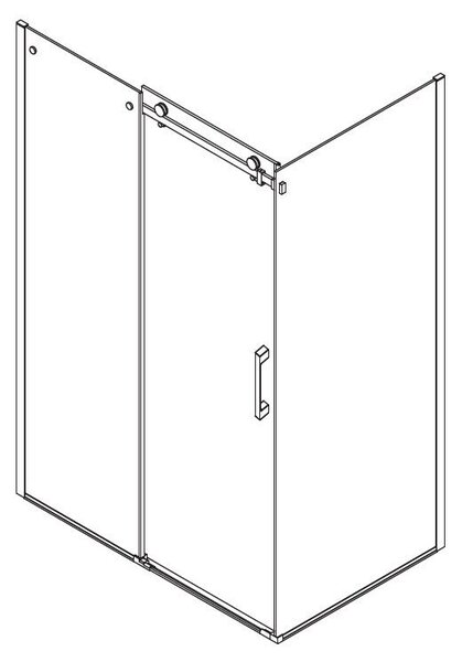 Gelco Gelco, perete lateral DRAGON 900mm, sticla transparenta, GD7290