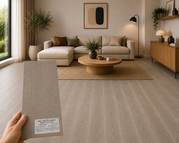 Parchet LVT 8103-1 Gri Aspect Lemn , Pardoseala Vinil 2 mm, Clasa Trafic 32