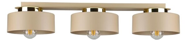 Plafonieră IGNIA 3xE27/60W/230V, bej/auriu