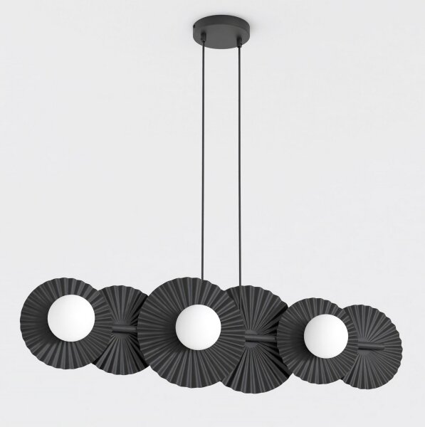 Lustră suspendată pe cablu UMBRA, 6x G9, 8W, 230V, negru